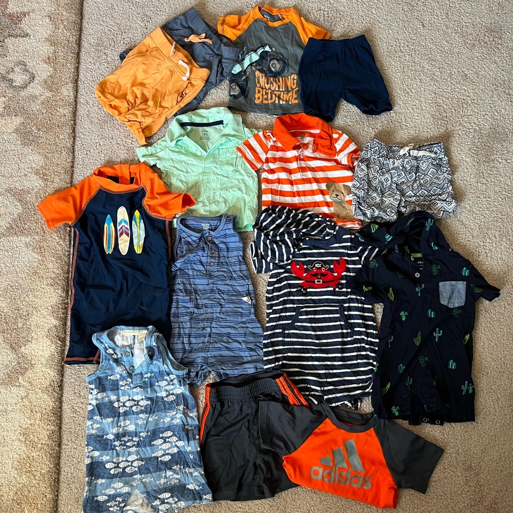 Baby boys spring/summer clothes - 12m